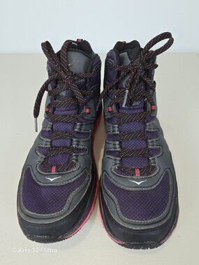 Hoka one one Tor Tech Mid Top black hiking running shoes women's size 10.5